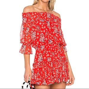 Misa Darla Dress in Red Floral NEVER WORN